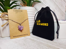 Load image into Gallery viewer, Natural RAW Amethyst pendant necklace, natural Amethyst stone necklace