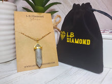 Load image into Gallery viewer, Labradorite Point Necklace Genuine Handmade