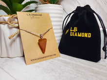 Load image into Gallery viewer, Crystal Necklace Silver Wire Carnelian Stone Healing Crystal Necklace