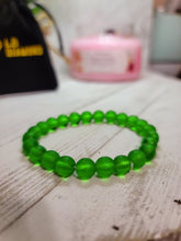 Load image into Gallery viewer, Elevate Your Style with Moldavite: 8mm Beaded Bracelet Collection