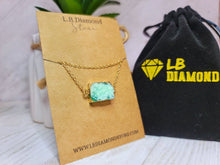 Load image into Gallery viewer, Dyed Natural crystal druzy crystal Minerals gem stone Necklace