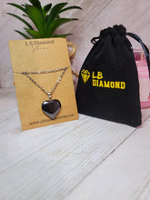 Load image into Gallery viewer, Natural Handmade Crystal Necklace Hematite Heart shaped Necklace