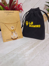 Load image into Gallery viewer, Perfume Bottle Crystal Clear Quartz Necklace Handmade, Genuine Stone