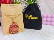 Load image into Gallery viewer, RAW Carnelian pendant necklace, Natural Handmade Necklace