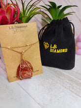 Load image into Gallery viewer, RAW Carnelian pendant necklace, Natural Handmade Necklace