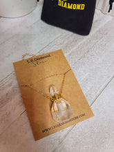Load image into Gallery viewer, Perfume Bottle Crystal Clear Quartz Necklace Handmade, Genuine Stone