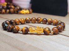 Load image into Gallery viewer, Self confidence Bracelet- Natural Tiger Eye 8mm Feng shui Bracelet Elastic