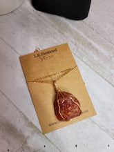 Load image into Gallery viewer, RAW Carnelian pendant necklace, Natural Handmade Necklace