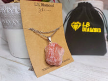 Load image into Gallery viewer, Natural Raw Carnelian Pendant Necklace
