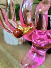 Load image into Gallery viewer, Carnelian Wire Wrap Healing Crystal Rings (Adjustable)