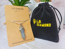 Load image into Gallery viewer, Labradorite Point Necklace Genuine Handmade Silver Tone