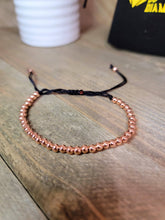 Load image into Gallery viewer, Hematite Bracelet, Beaded bracelet for concentration & Focus Rose Gold Tone