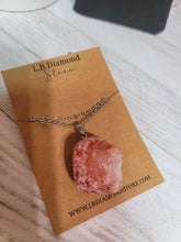 Load image into Gallery viewer, Natural Raw Carnelian Pendant Necklace