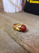 Load image into Gallery viewer, Carnelian Wire Wrap Healing Crystal Rings (Adjustable)