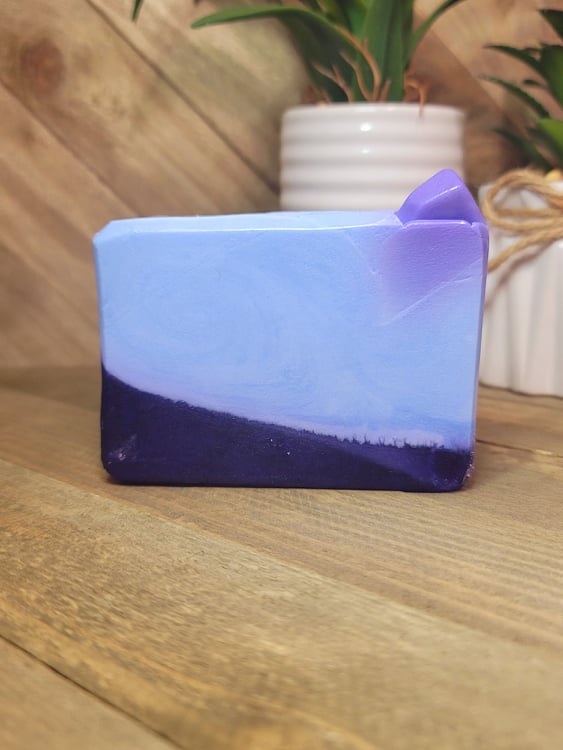 Blueberry Handcrafted Soap, Aloe Vera & Goat Milk Soap Bar,