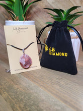 Load image into Gallery viewer, Crystal Necklace Silver Leather Carnelian Irregular Stone Healing Crystal Necklace