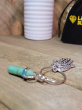 Load image into Gallery viewer, Green Aventurine Natural Healing Stone Keychain For Protection