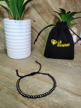 Load image into Gallery viewer, Hematite Bracelet, Beaded bracelet for concentration & Focus Silver Tone