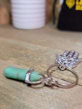 Load image into Gallery viewer, Green Aventurine Natural Healing Stone Keychain For Protection