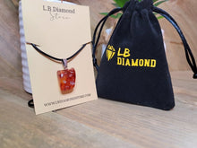 Load image into Gallery viewer, Crystal Necklace Silver Leather Carnelian Irregular Stone Healing Crystal Necklace