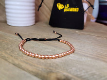 Load image into Gallery viewer, Hematite Bracelet, Beaded bracelet for concentration & Focus Rose Gold Tone