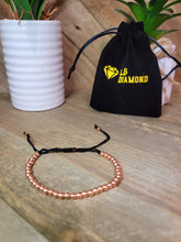 Load image into Gallery viewer, Hematite Bracelet, Beaded bracelet for concentration & Focus Rose Gold Tone