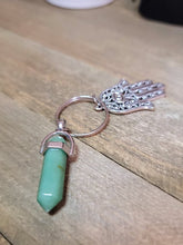 Load image into Gallery viewer, Green Aventurine Natural Healing Stone Keychain For Protection