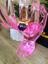 Load image into Gallery viewer, Amethyst Wire Wrap Healing Crystal Rings (Adjustable)