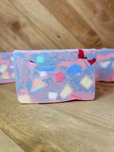 Load image into Gallery viewer, Snuggles Confetti Handcrafted Soap, Goat's Milk Soap Bar Highly Scented