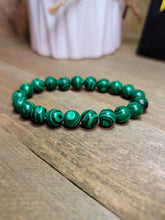 Load image into Gallery viewer, Crystal Bracelet 8mm Malachite Healing Crystal Bracelet