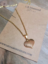 Load image into Gallery viewer, Stainless Steel Heart Necklace - Heart Necklace Handmade