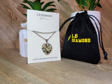 Load image into Gallery viewer, Dalmation Jasper Heart Pendant Necklace Genuine Handmade