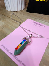 Load image into Gallery viewer, Green Aventurine Healing Crystal Point Necklace