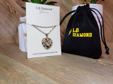 Load image into Gallery viewer, Dalmation Jasper Heart Pendant Necklace Genuine Handmade