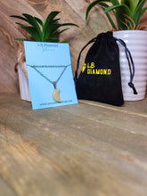 Load image into Gallery viewer, Natural Handmade Crystal Necklace Silver Tone Citrine Healing Crystal Moon Necklace