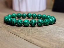 Load image into Gallery viewer, Crystal Bracelet 8mm Malachite Healing Crystal Bracelet