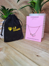 Load image into Gallery viewer, Trendy Square Necklace -Silver tone Rectangles