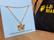 Load image into Gallery viewer, Butterfly Necklace - Trendy Butterfly necklace Gold tone