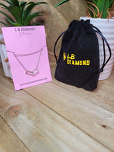 Load image into Gallery viewer, Trendy Square Necklace -Silver tone Rectangles