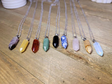 Load image into Gallery viewer, Natural Handmade Point Necklace Manifestation Crystals