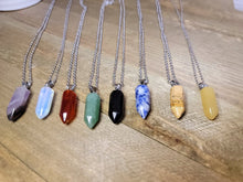 Load image into Gallery viewer, Natural Handmade Point Necklace Manifestation Crystals