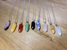 Load image into Gallery viewer, Natural Handmade Point Necklace Manifestation Crystals