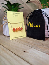 Load image into Gallery viewer, Handmade Crystal Necklace Silver Tone Carnelian Stone Genuine Crystals