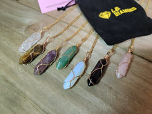 Load image into Gallery viewer, Natural Handmade Point Necklace Hexagon Chain Pendant Necklace