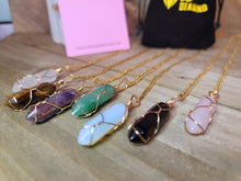 Load image into Gallery viewer, Natural Handmade Point Necklace Hexagon Chain Pendant Necklace