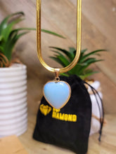 Load image into Gallery viewer, Natural Handmade Crystal Necklace Gold Tone Opal Healing Crystal Choker Necklace Gold tone