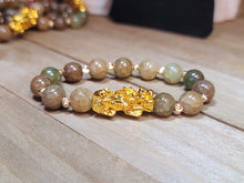 Load image into Gallery viewer, Genuine Natural Handmade Indian Agate 10mm Feng shui Stretch Bracelet