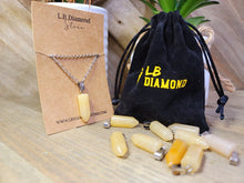 Load image into Gallery viewer, Citrine Healing Crystal Point Necklace Silver tone Citrine