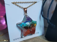 Load image into Gallery viewer, Orgonite Pendant Necklace Metatron Cosmic Healing Crystal Sacred Star