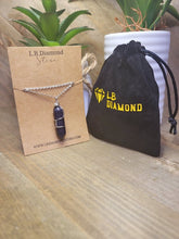 Load image into Gallery viewer, Blue Sandstone Crystal POINT Necklace Trending Pendant Necklace Gift For Her, Handmade Necklace Fashion Necklace